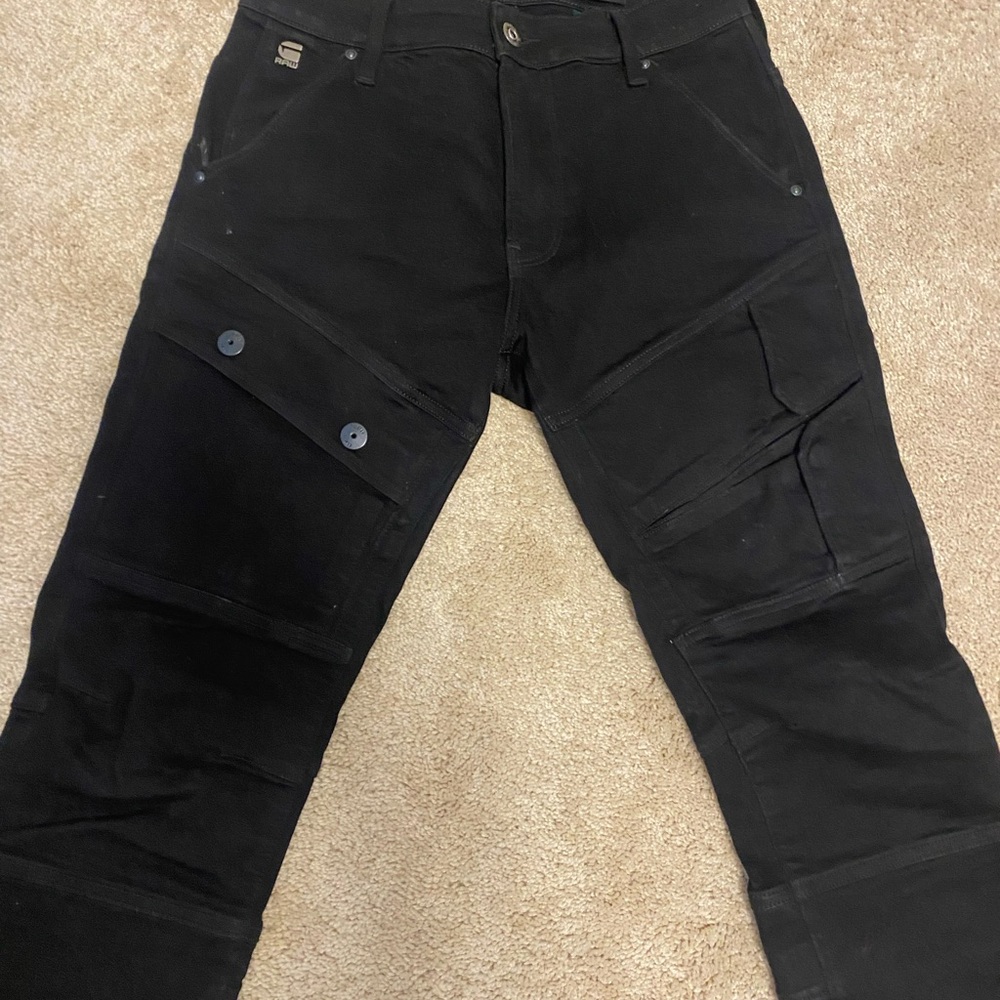 Mens black denim Gstar.